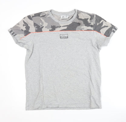 Unisex Adults UK Size 8 adidas Grey Basic T-Shirt