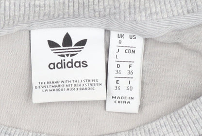 Unisex Adults UK Size 8 adidas Grey Basic T-Shirt