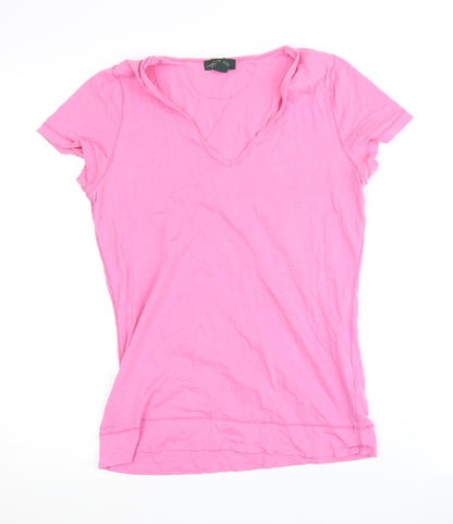 Womens UK Size XS Ralph Lauren Pink Basic T-Shirt