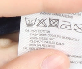 Lee Cooper Men's Blue Striped Polo Shirt 2XL