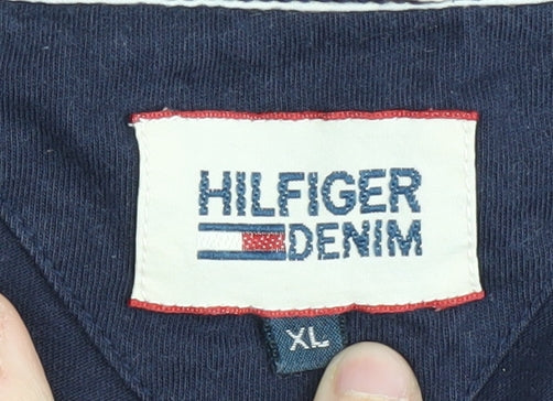 Mens UK Size XL Hilfiger Denim Blue  T-Shirt
