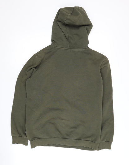 Puma Boys Green Hoodie Pullover 13-14 Years Logo Design