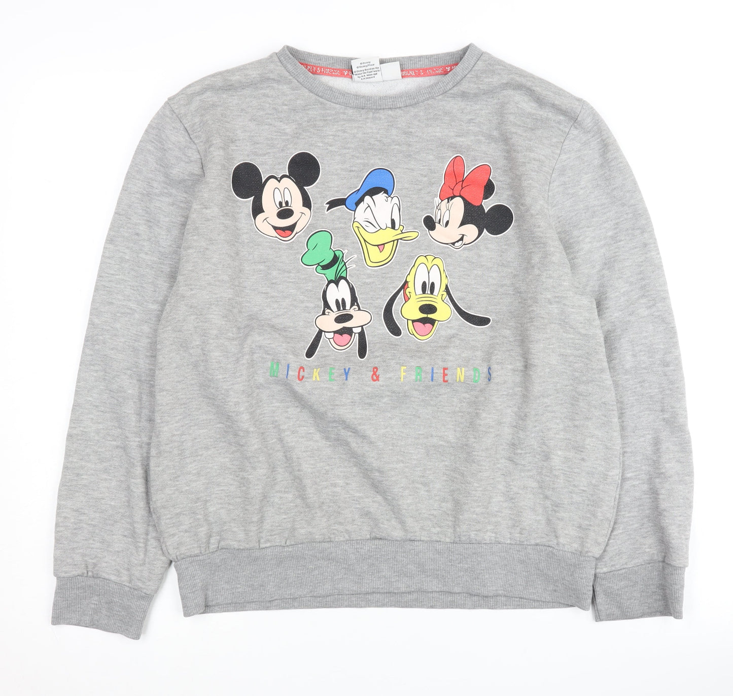 Womens UK Size M Disney Grey Pullover Sweatshirt