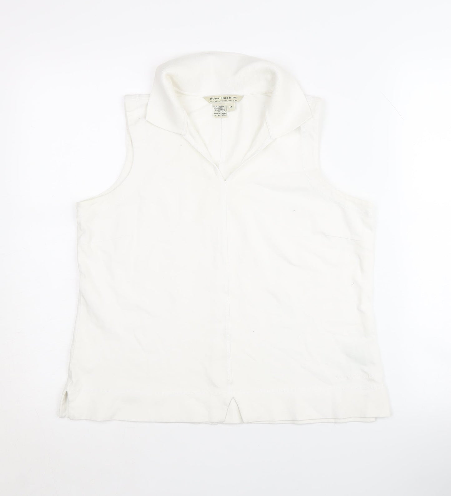 Womens UK Size M Royal Robbins White Basic Tank