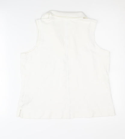 Womens UK Size M Royal Robbins White Basic Tank