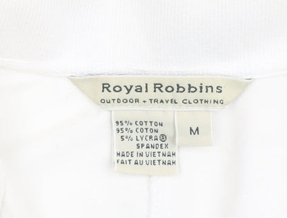 Womens UK Size M Royal Robbins White Basic Tank