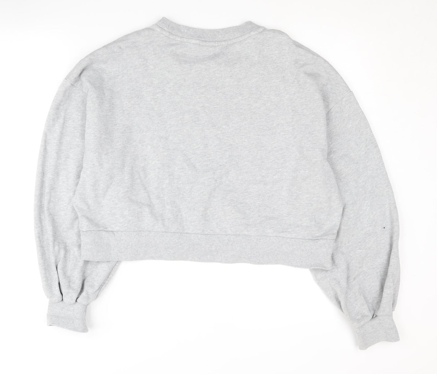 Puma Women's Grey Pullover Sweatshirt, Size 16, Logo Accent