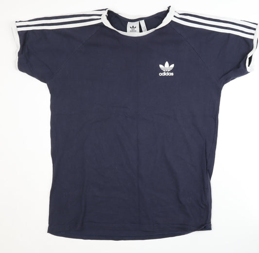 Adidas Men's Blue XL Crew Neck T-Shirt