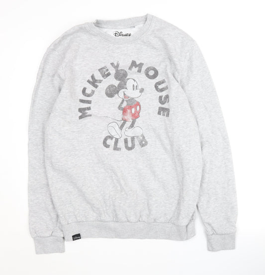 Unisex Adults UK Size M Disney Grey Pullover Sweatshirt