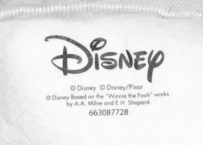 Unisex Adults UK Size M Disney Grey Pullover Sweatshirt