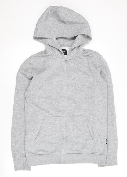 Mens UK Size S ONLY & SONS Grey Full Zip Hoodie