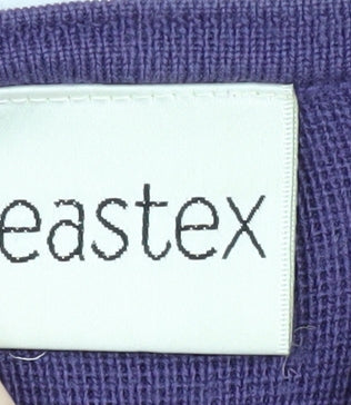 Womens UK Size M Eastex Purple Cardigan Jumper