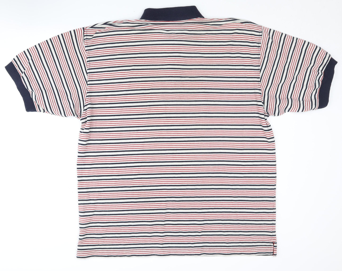 Reebok Men's XL Multicoloured Striped Polo Shirt