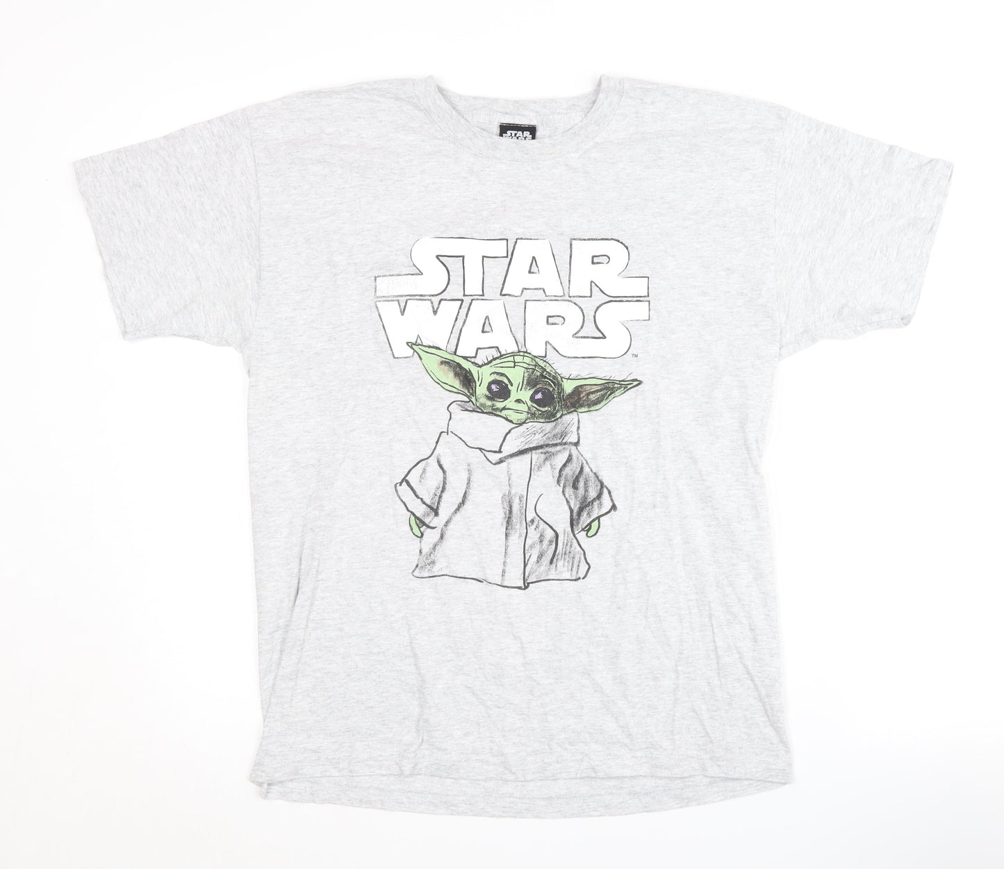 Star Wars Men’s Grey Medium Movie T-Shirt Crew Neck