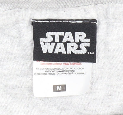 Star Wars Men’s Grey Medium Movie T-Shirt Crew Neck