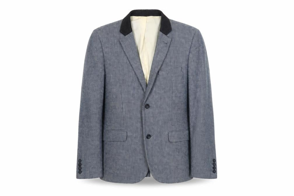 Mens UK Size 42 Topman Blue Basic Jacket