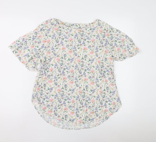 Womens UK Size M H&M Multicoloured Basic Blouse