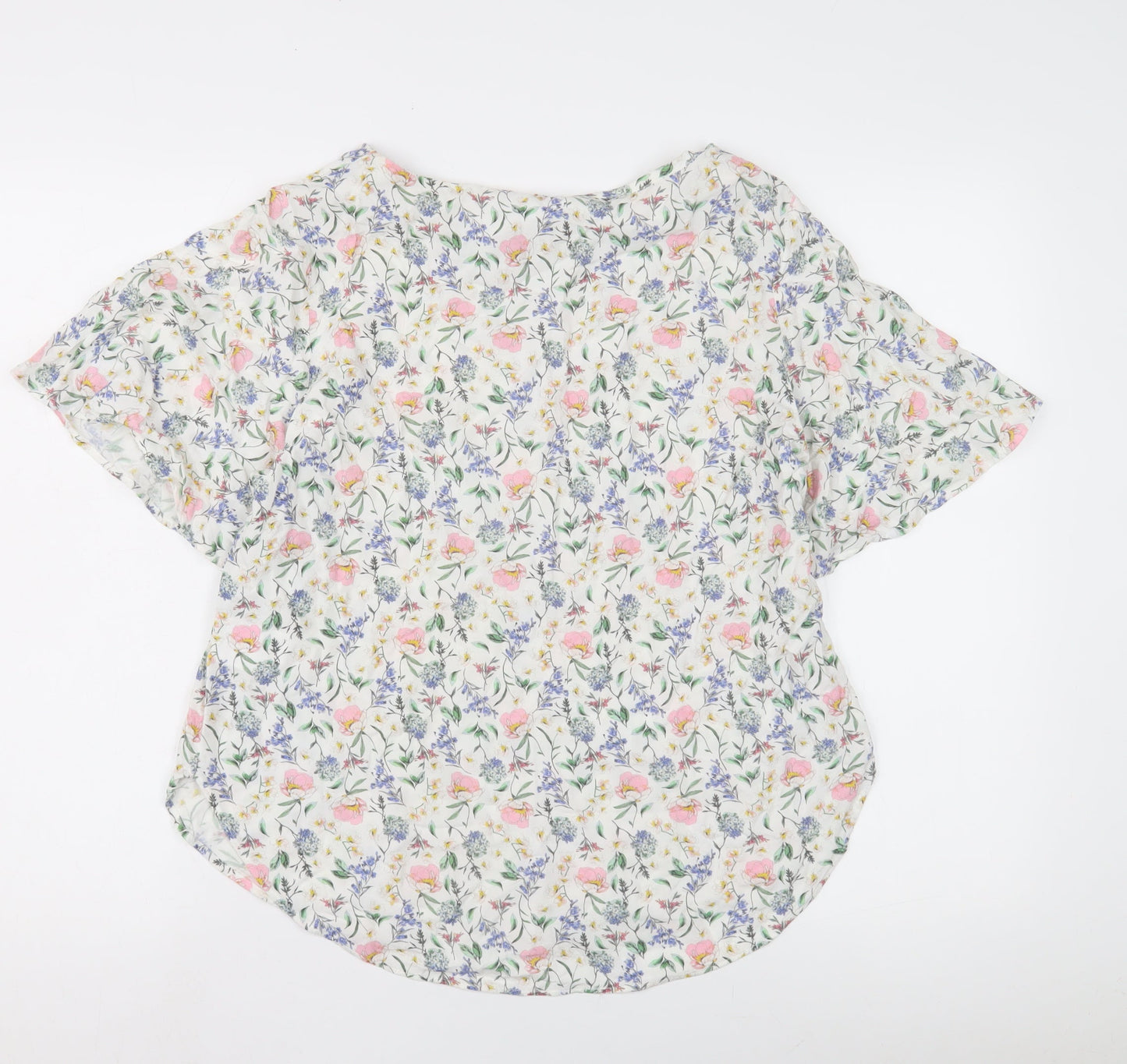 Womens UK Size M H&M Multicoloured Basic Blouse