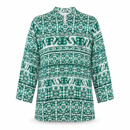 Womens UK Size 6 H&M Green Basic Blouse