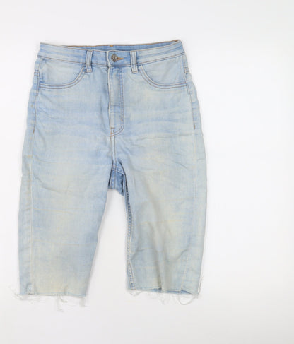 H&M Women's Blue Denim Cut-Off Shorts, Size 12