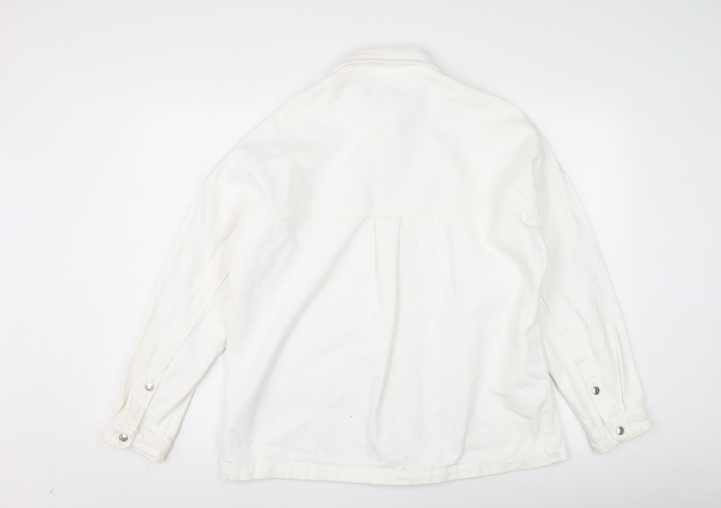 Zara Men's White Cotton Basic Jacket XS