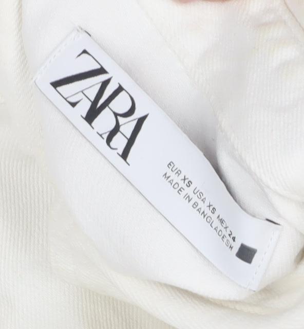 Zara Men's White Cotton Basic Jacket XS