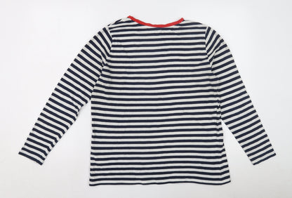 Womens UK Size 12 Marks and Spencer Blue Basic T-Shirt