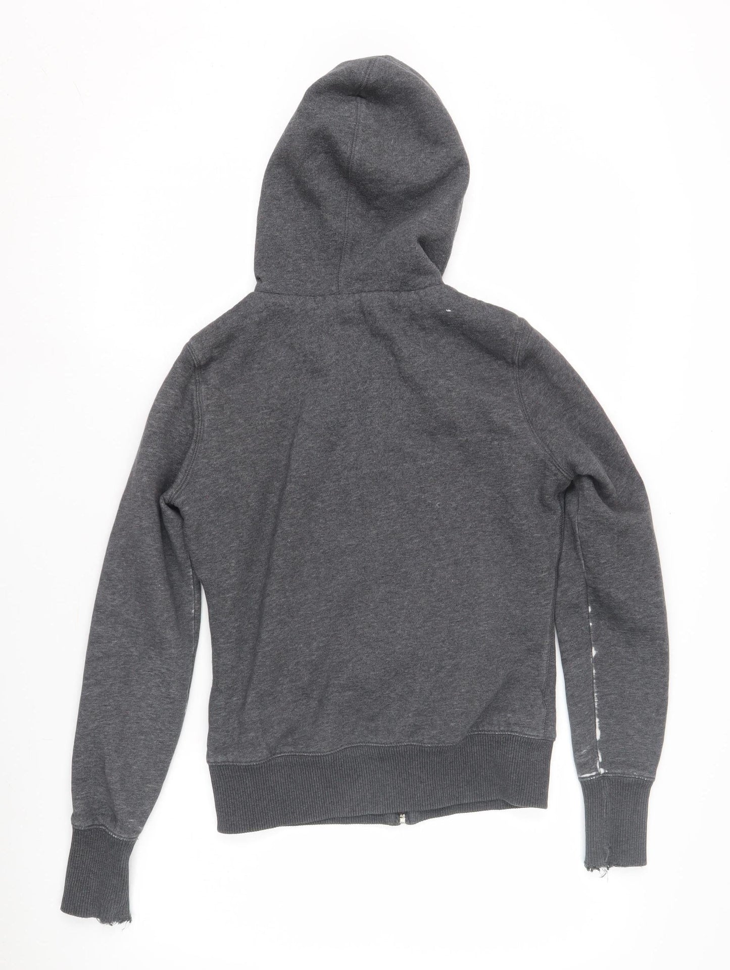 H&M Boys Grey Full Zip Hoodie Lined Size S