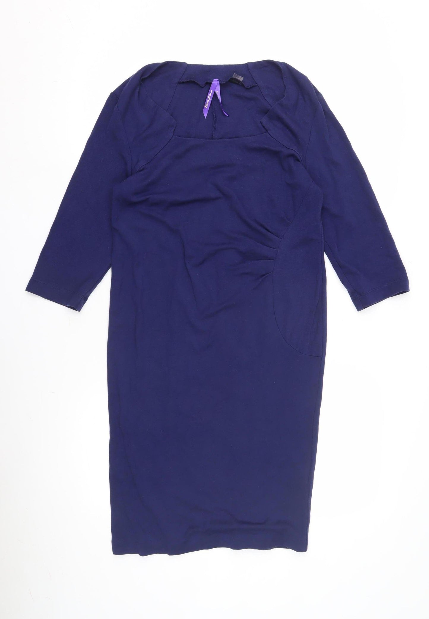 Seraphine Women's Blue Maternity Sheath Dress Size 12