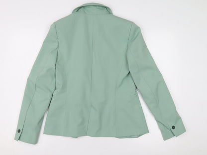 Womens UK Size 12 Zara Green Basic Jacket