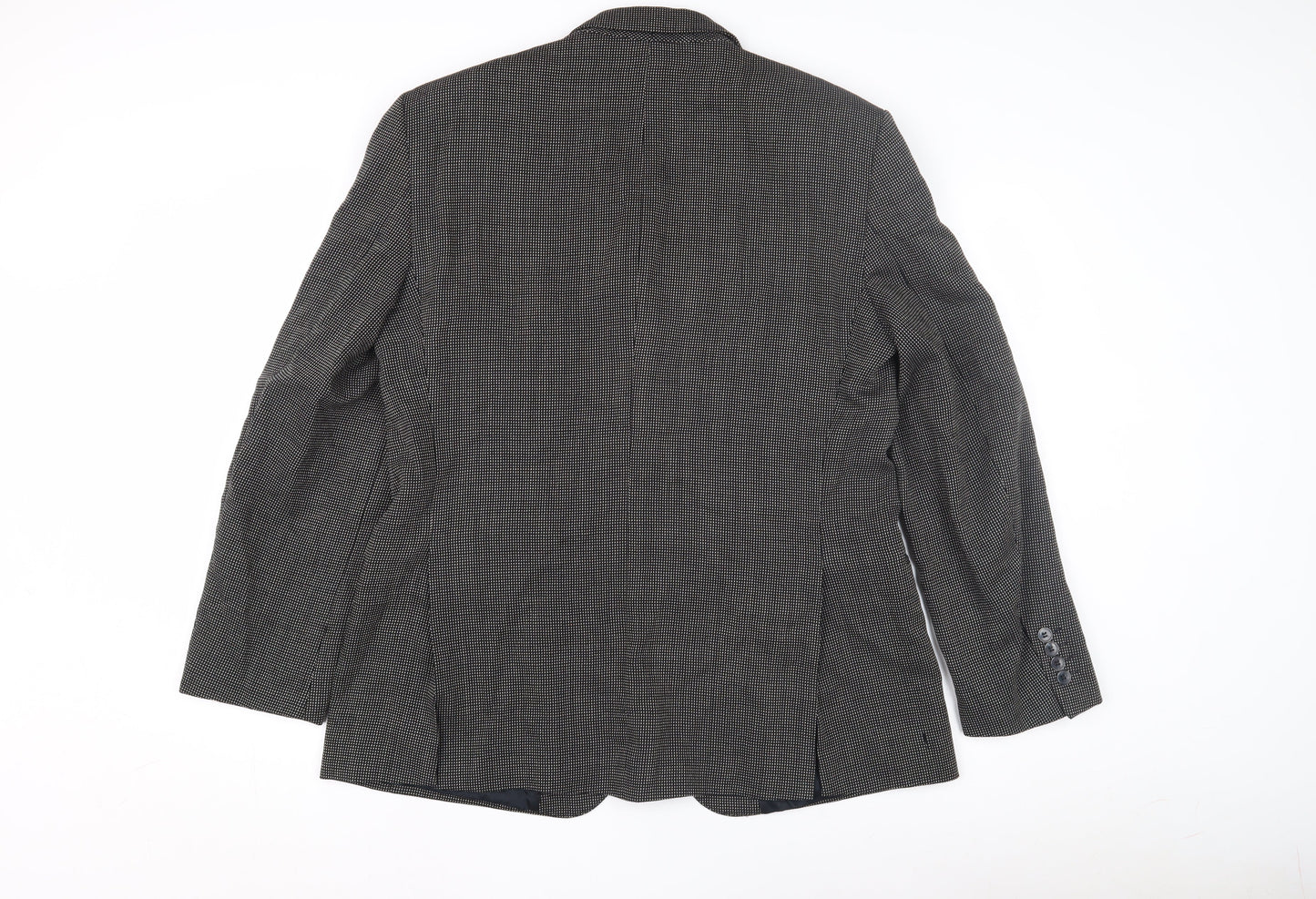 Marks & Spencer Men's Black Check Blazer 42 M