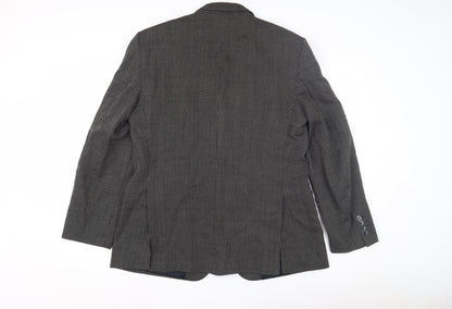 Marks & Spencer Men's Black Check Blazer 42 M