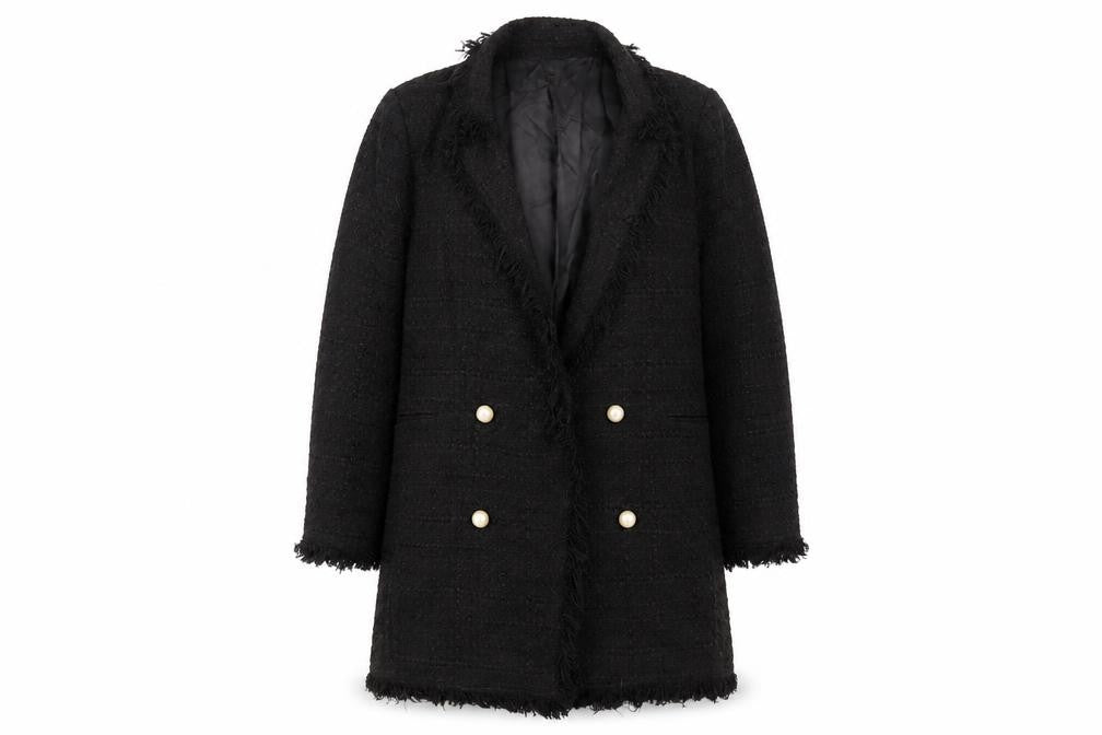 Womens UK Size L Zara Black Basic Jacket