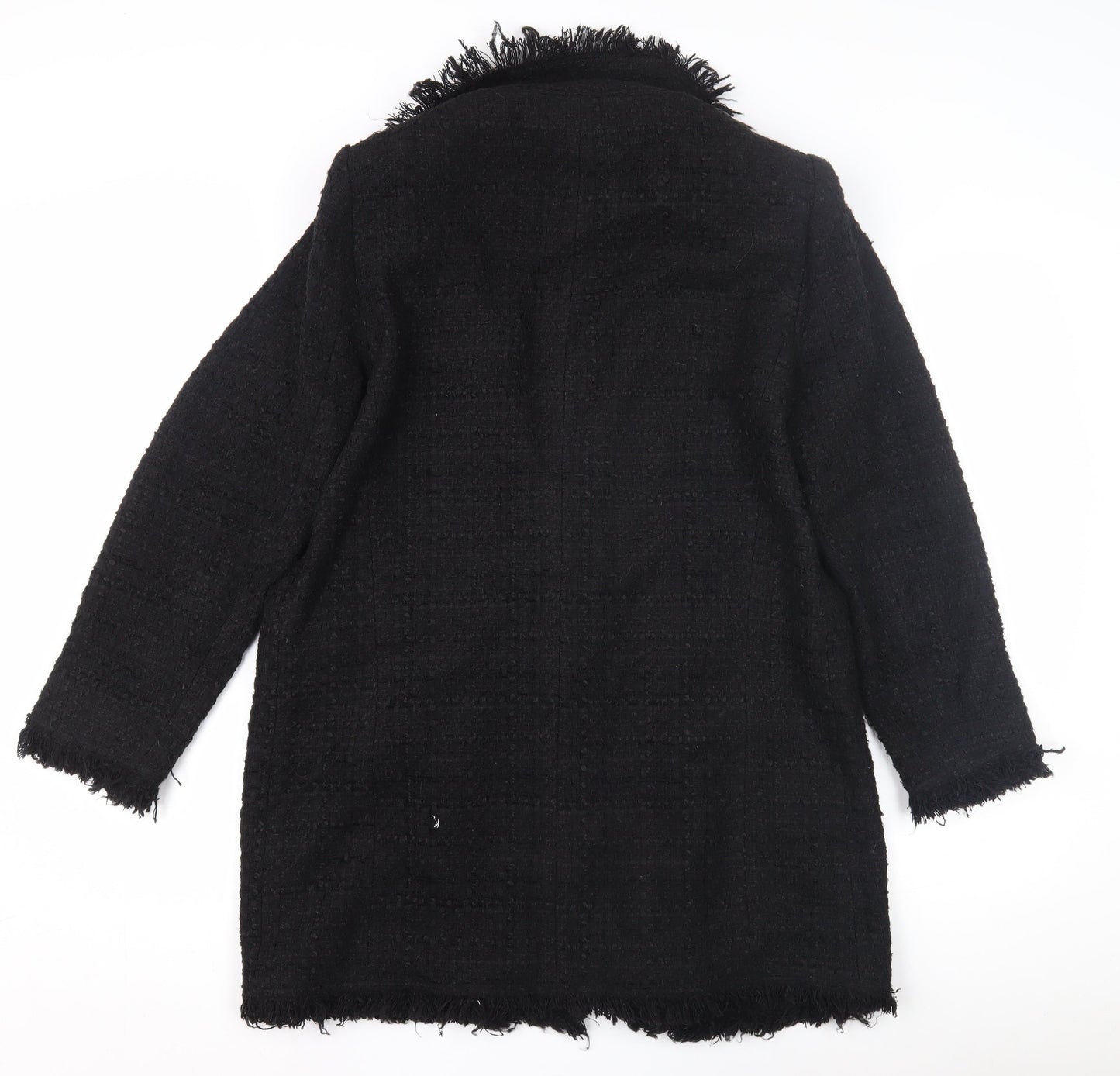 Womens UK Size L Zara Black Basic Jacket