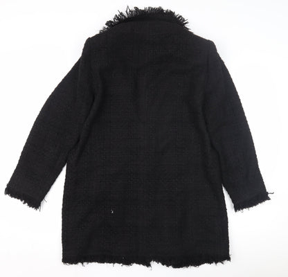 Womens UK Size L Zara Black Basic Jacket
