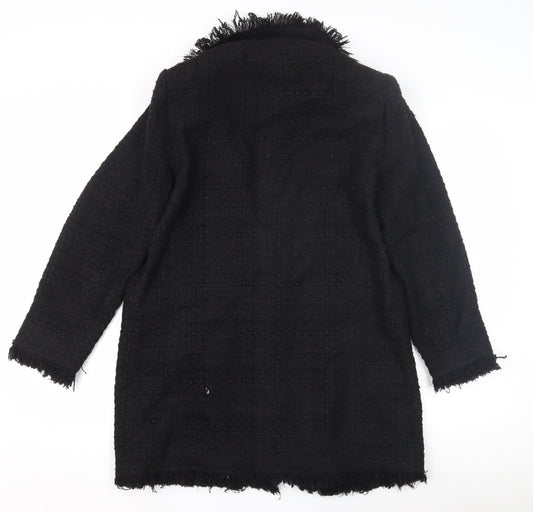 Womens UK Size L Zara Black Basic Jacket
