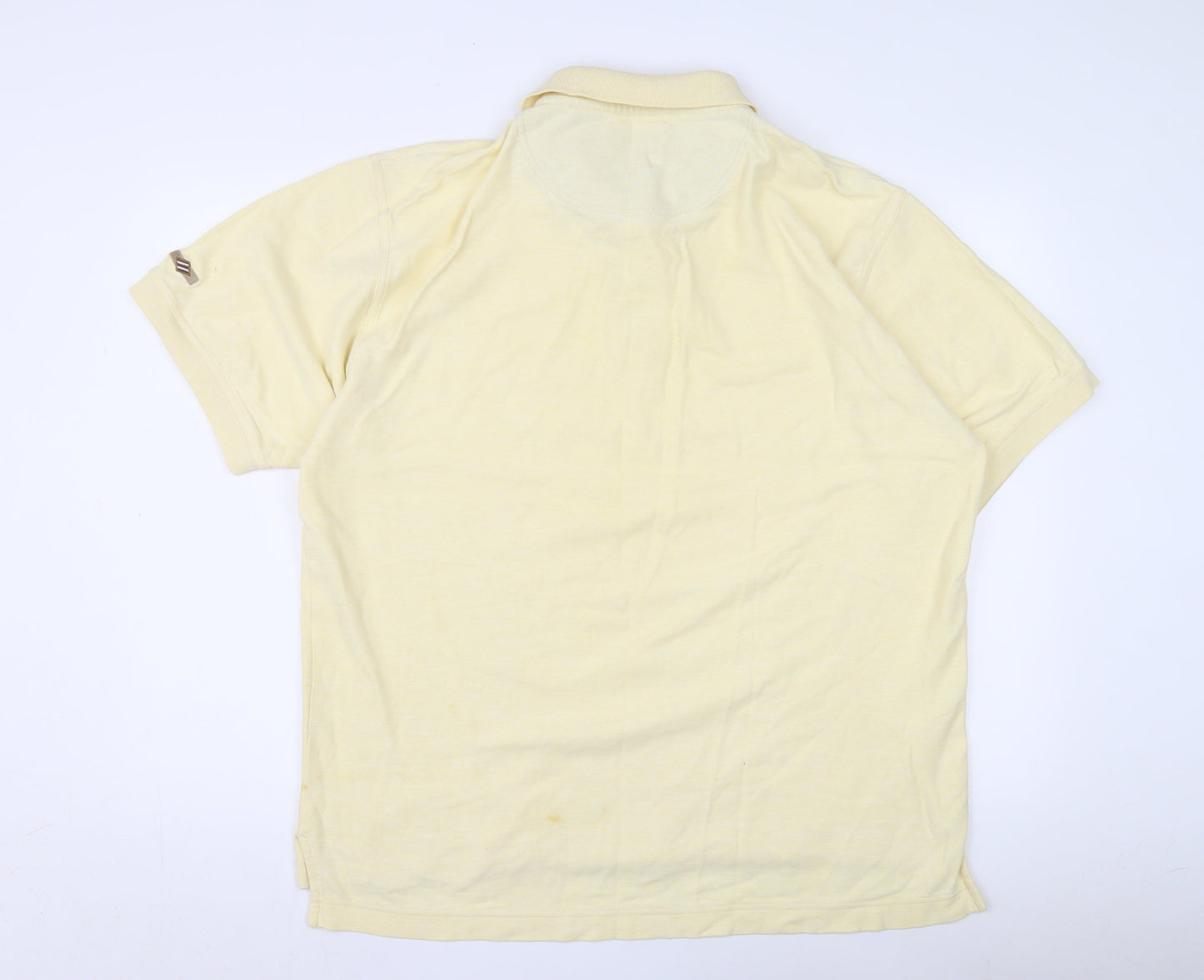 Joseph Abboud Men's Ivory Polo Shirt L Short Sleeve