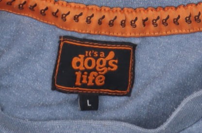 It's a dog's life Blue Men's L T-Shirt - Graphic Print