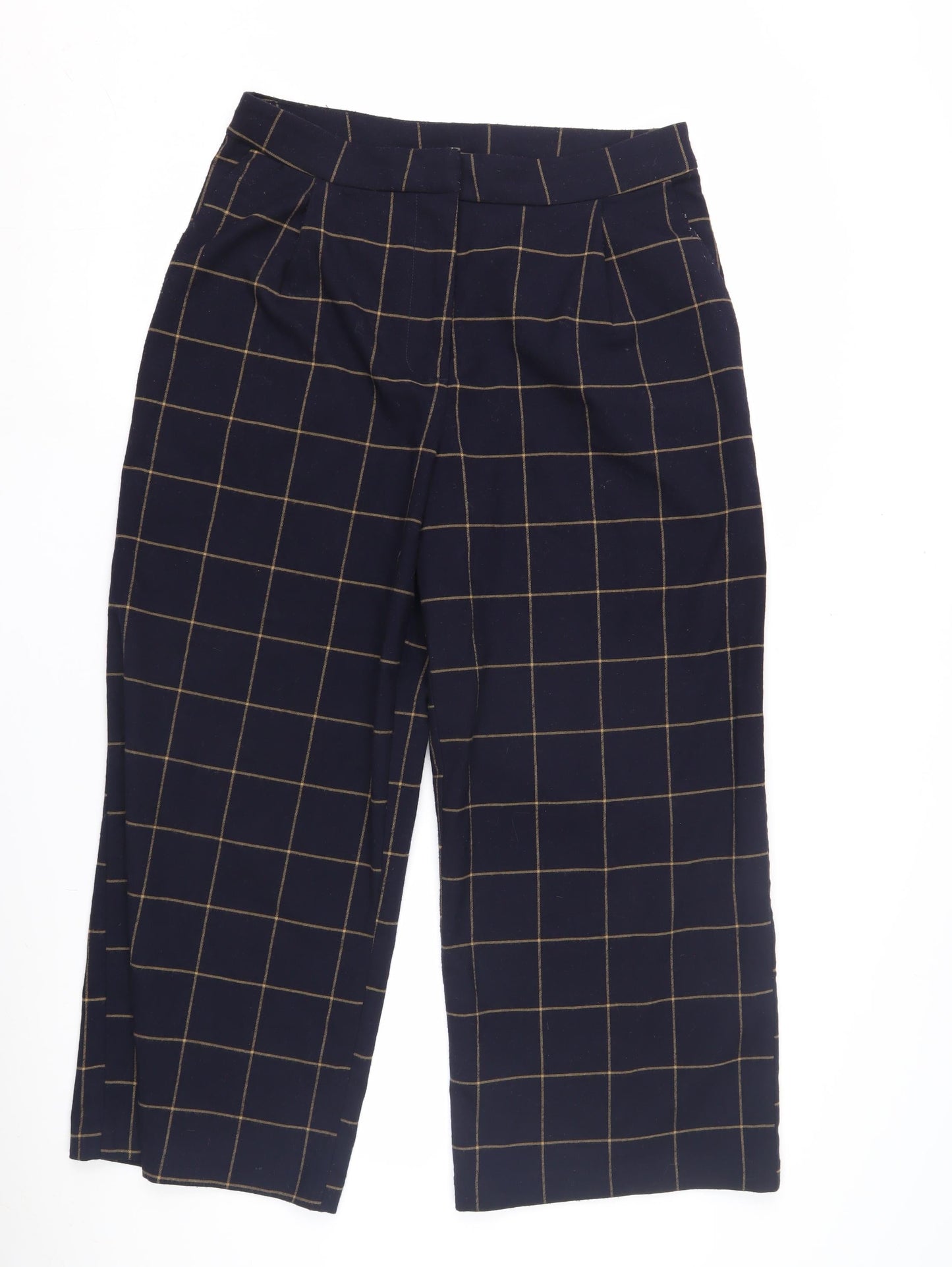 Womens UK Size 12 Monki Relaxed Fit Casual Workwear Blue Trousers
