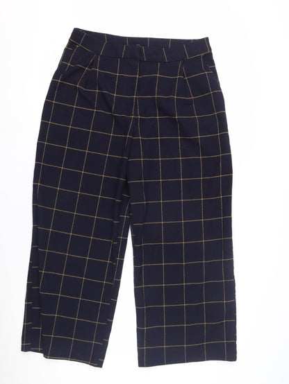 Womens UK Size 12 Monki Relaxed Fit Casual Workwear Blue Trousers
