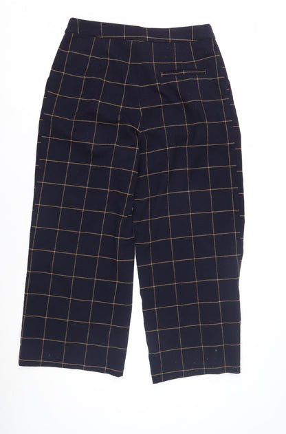 Womens UK Size 12 Monki Relaxed Fit Casual Workwear Blue Trousers