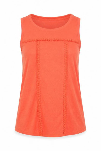 Womens UK Size 10 NEXT Orange Basic Tank