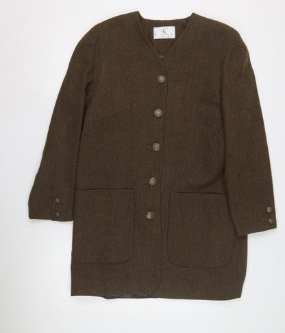 Womens UK Size 12 Gold by Michael H Brown Basic Jacket