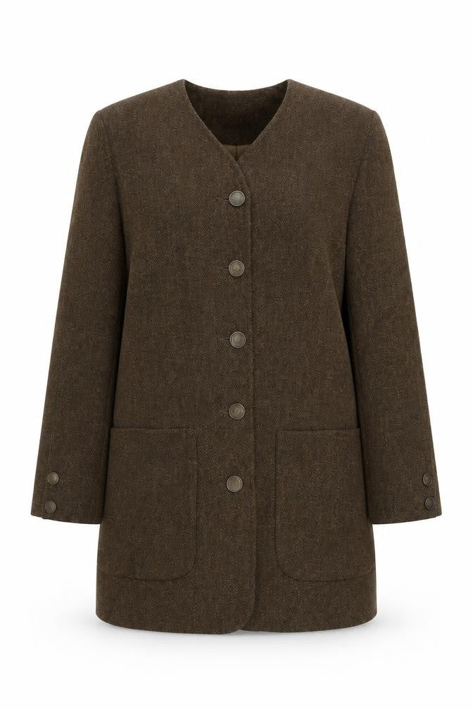 Womens UK Size 12 Gold by Michael H Brown Basic Jacket