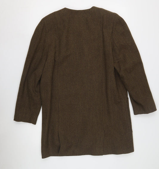 Womens UK Size 12 Gold by Michael H Brown Basic Jacket