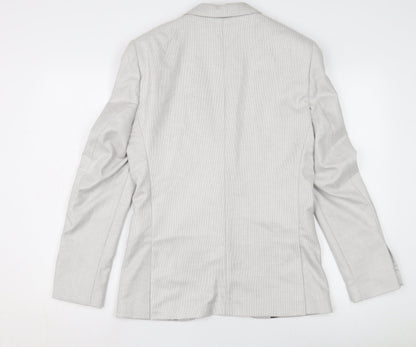 Mens UK Size 36 River Island Regular Grey Suit Jacket