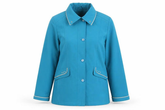 Womens UK Size 10 Finesse Blue Basic Jacket