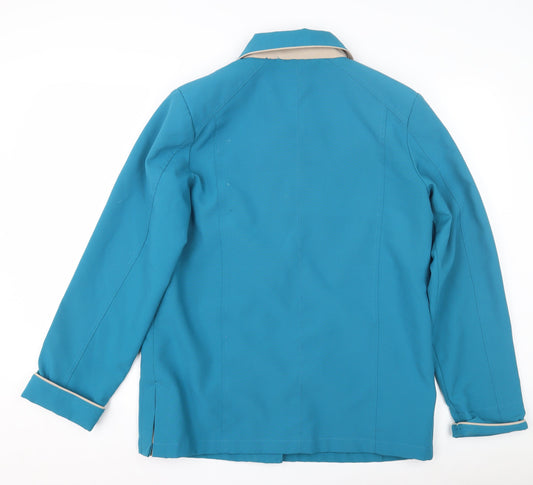 Womens UK Size 10 Finesse Blue Basic Jacket