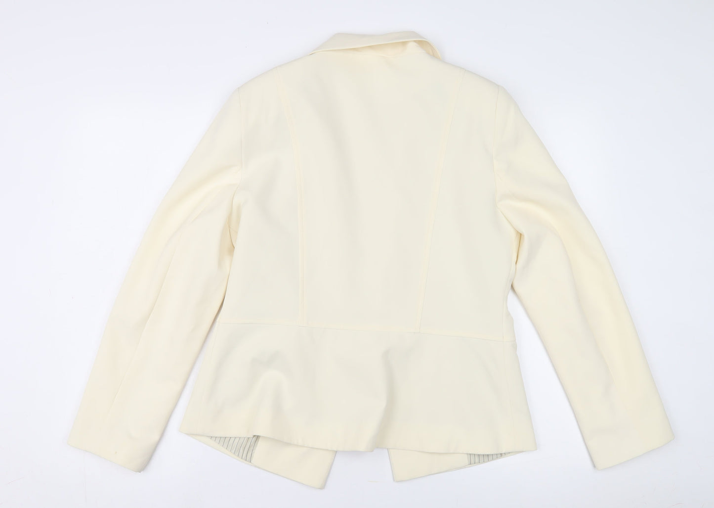 Michaela Louisa Women's Ivory Blazer, Size 12, Double-Breasted