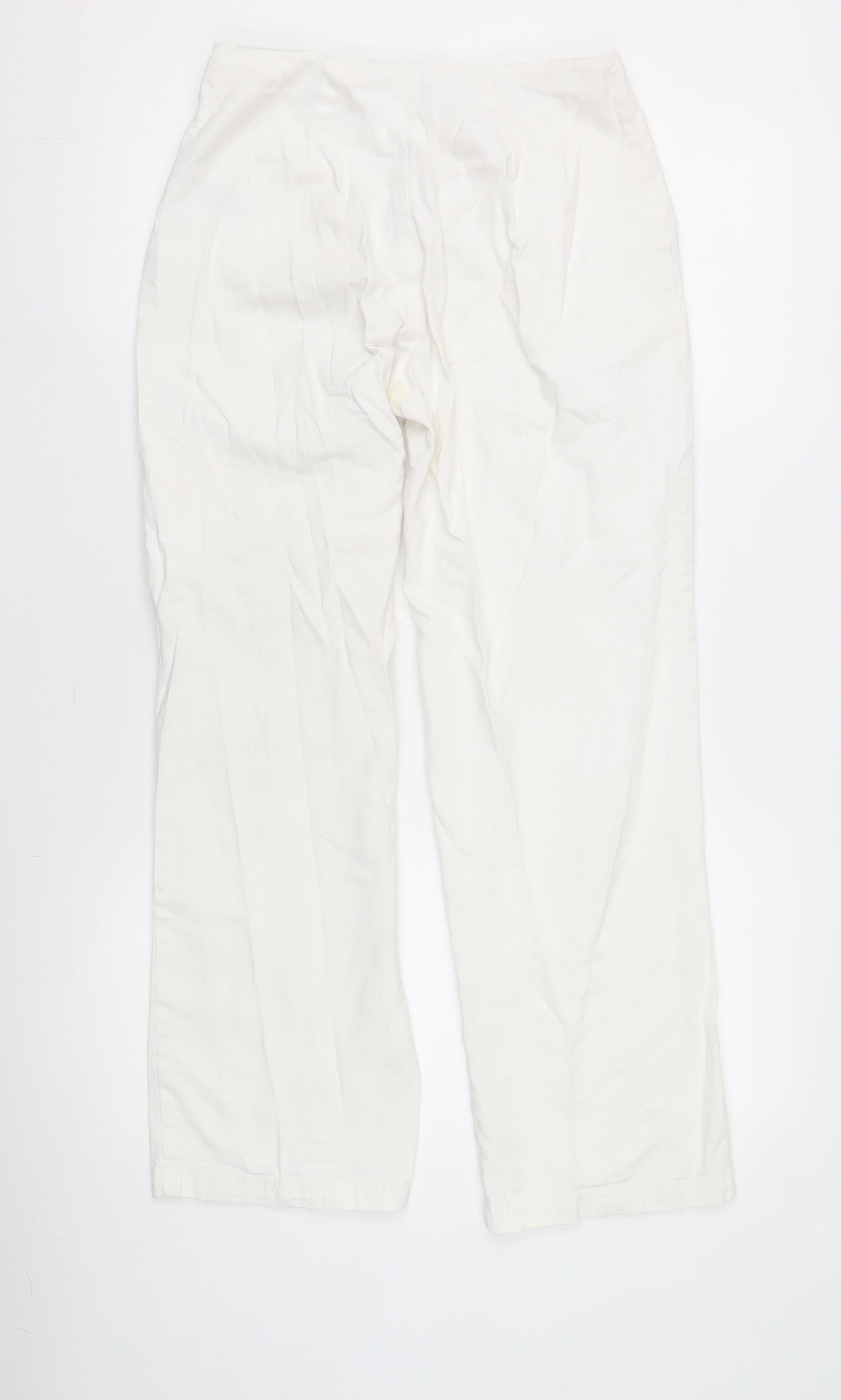 Womens UK Size 8 COLLUSION Regular Fit Cargo Ivory Trousers